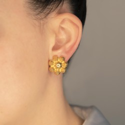 K18 gold earrings