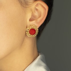 K18 gold earrings